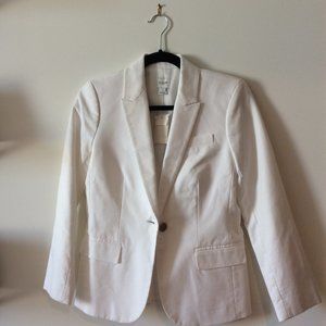 White Cotton J. Crew Factory Blazer